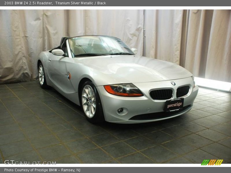 Titanium Silver Metallic / Black 2003 BMW Z4 2.5i Roadster