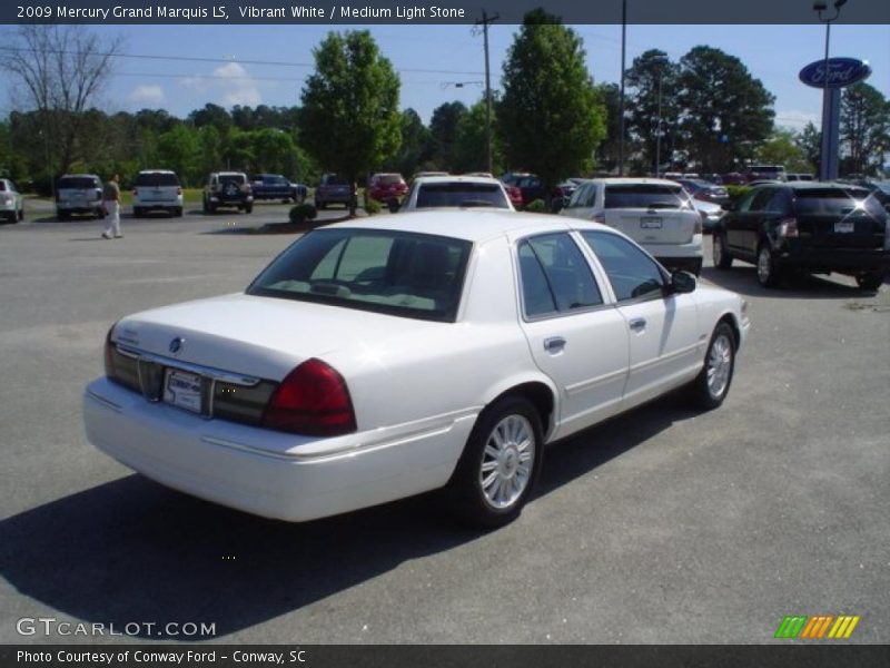 Vibrant White / Medium Light Stone 2009 Mercury Grand Marquis LS