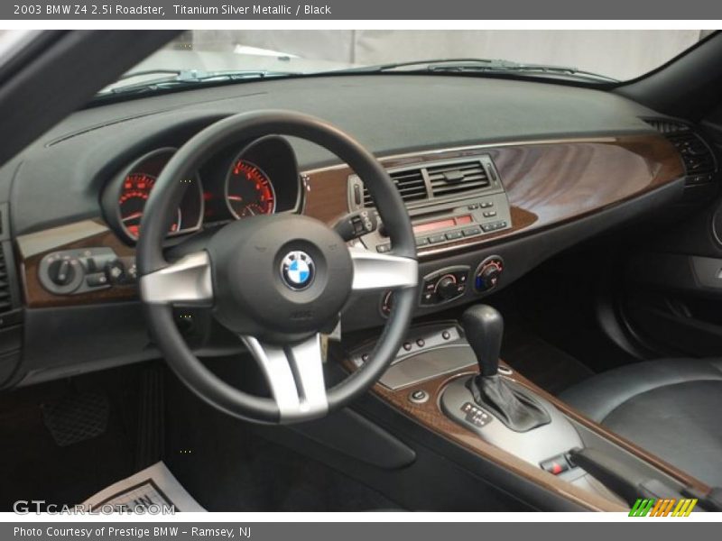 Titanium Silver Metallic / Black 2003 BMW Z4 2.5i Roadster