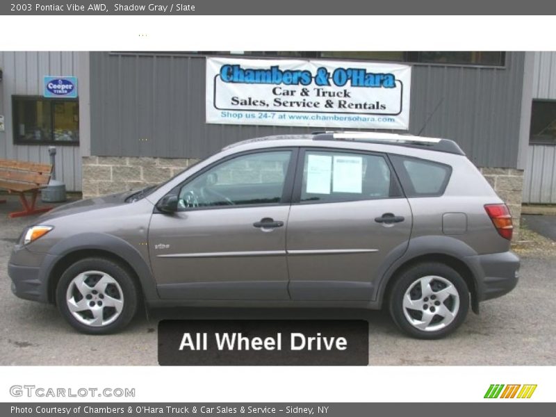 Shadow Gray / Slate 2003 Pontiac Vibe AWD