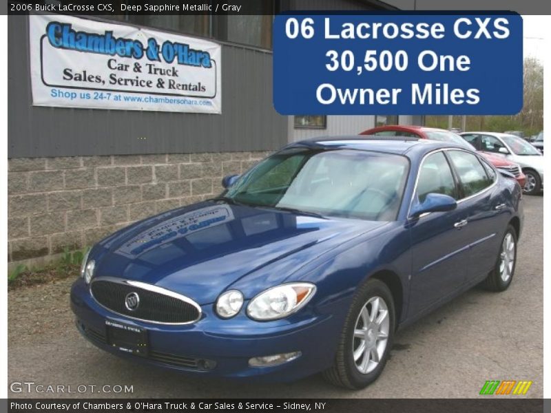 Deep Sapphire Metallic / Gray 2006 Buick LaCrosse CXS