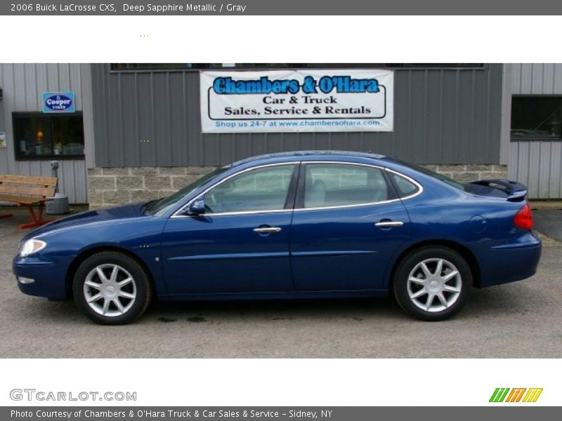 Deep Sapphire Metallic / Gray 2006 Buick LaCrosse CXS