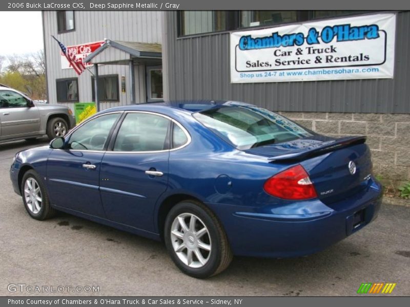 Deep Sapphire Metallic / Gray 2006 Buick LaCrosse CXS