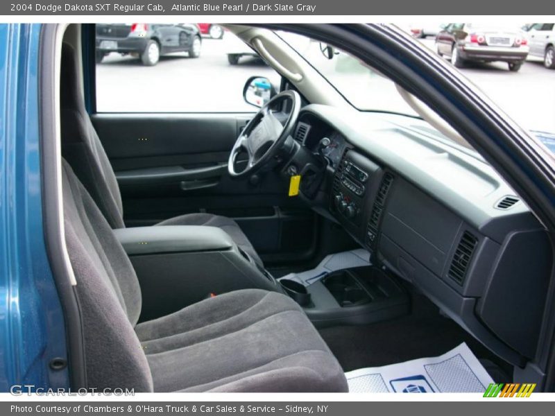 Atlantic Blue Pearl / Dark Slate Gray 2004 Dodge Dakota SXT Regular Cab