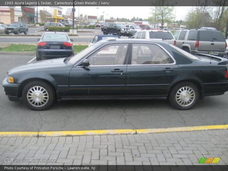 Canterbury Green Metallic / Ivory 1993 Acura Legend L Sedan