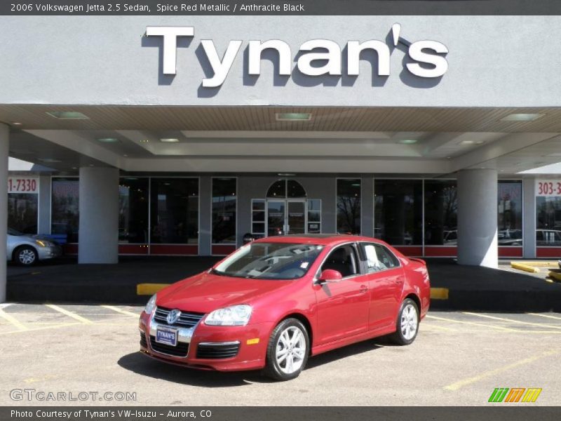 Spice Red Metallic / Anthracite Black 2006 Volkswagen Jetta 2.5 Sedan