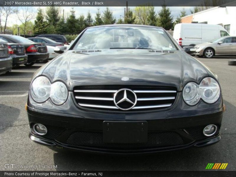 Black / Black 2007 Mercedes-Benz SL 55 AMG Roadster