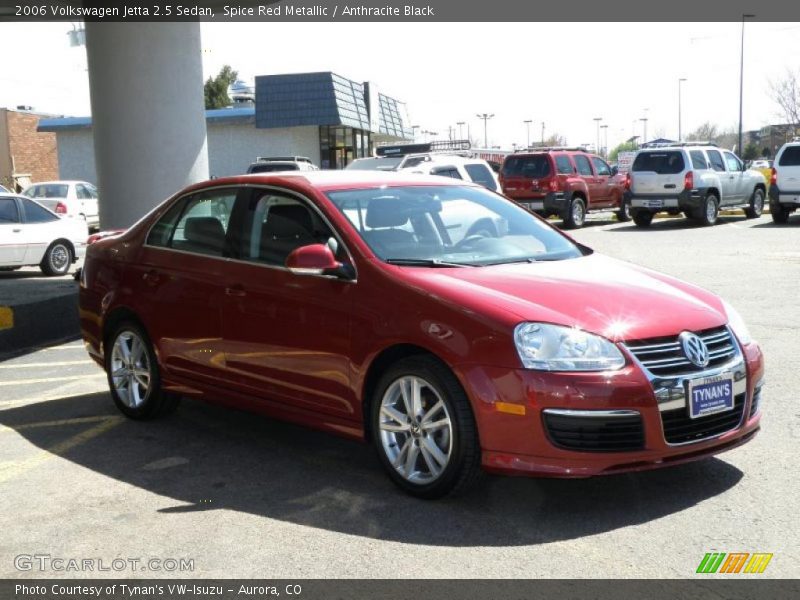 Spice Red Metallic / Anthracite Black 2006 Volkswagen Jetta 2.5 Sedan