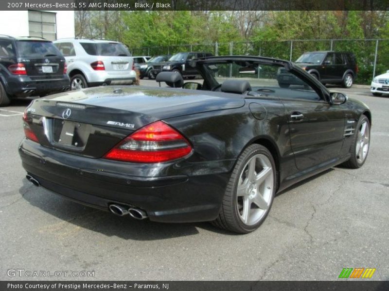 Black / Black 2007 Mercedes-Benz SL 55 AMG Roadster