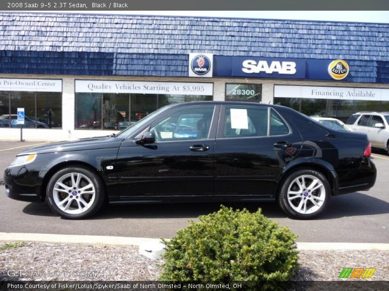 Black / Black 2008 Saab 9-5 2.3T Sedan
