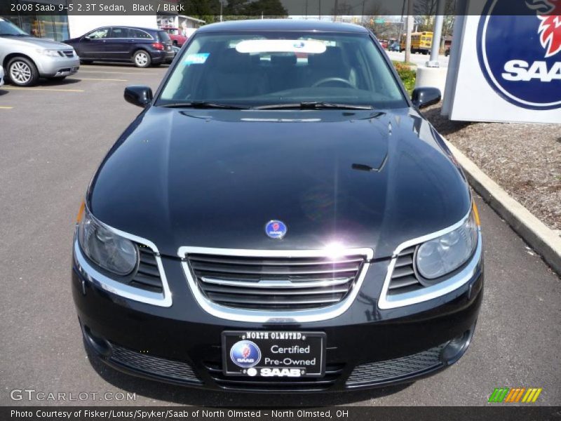 Black / Black 2008 Saab 9-5 2.3T Sedan