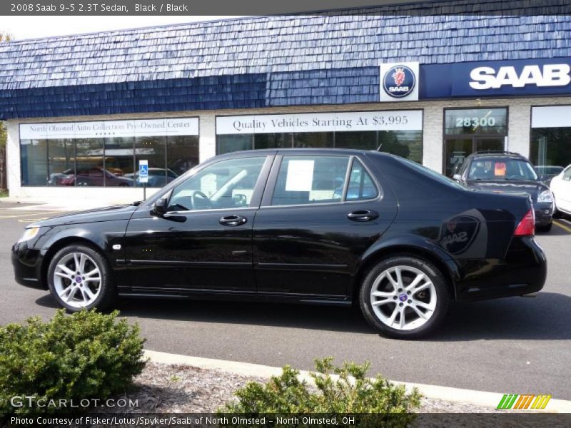 Black / Black 2008 Saab 9-5 2.3T Sedan
