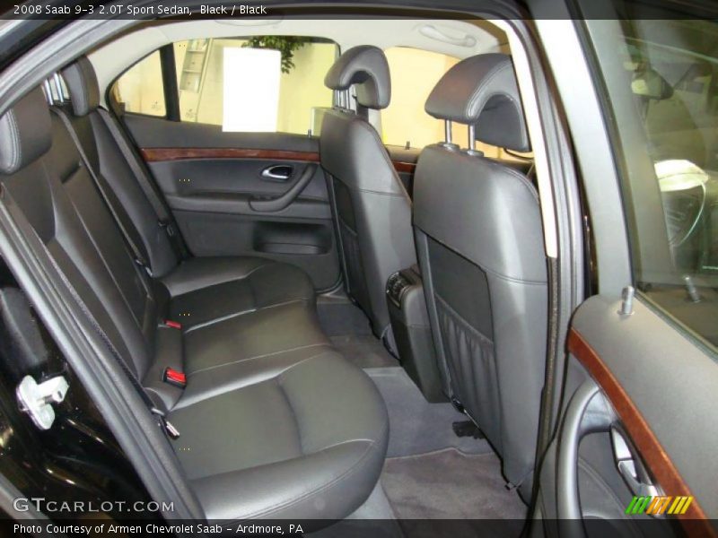 Black / Black 2008 Saab 9-3 2.0T Sport Sedan