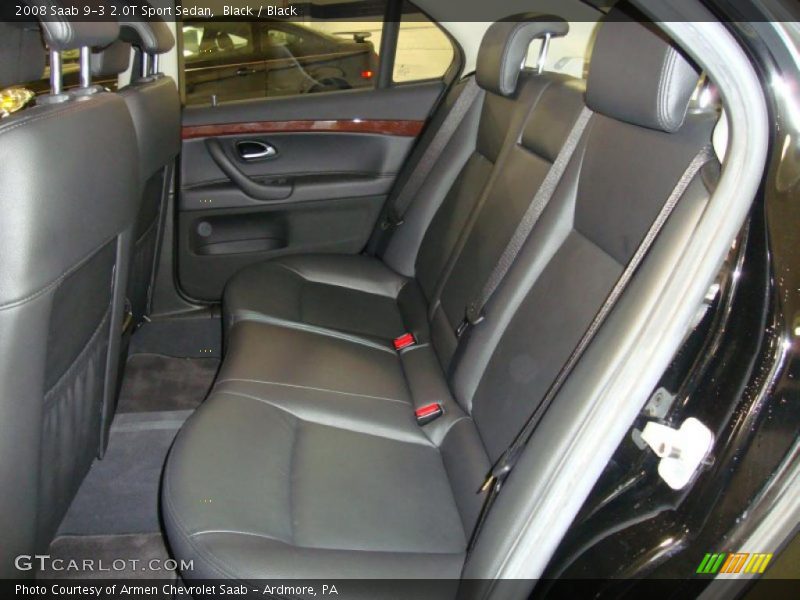 Black / Black 2008 Saab 9-3 2.0T Sport Sedan