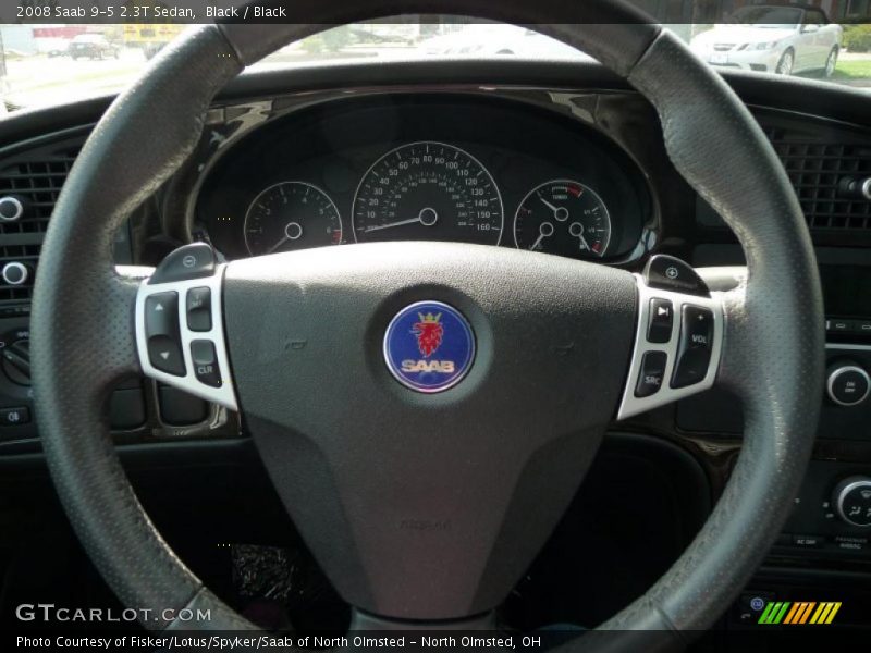 Black / Black 2008 Saab 9-5 2.3T Sedan