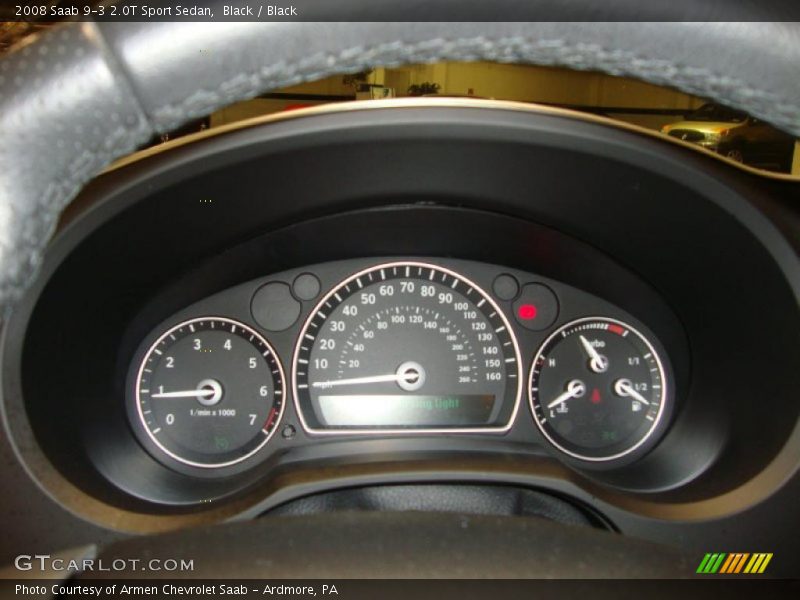 Black / Black 2008 Saab 9-3 2.0T Sport Sedan
