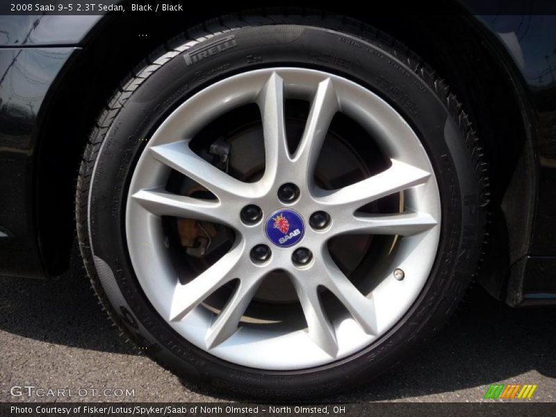 Black / Black 2008 Saab 9-5 2.3T Sedan