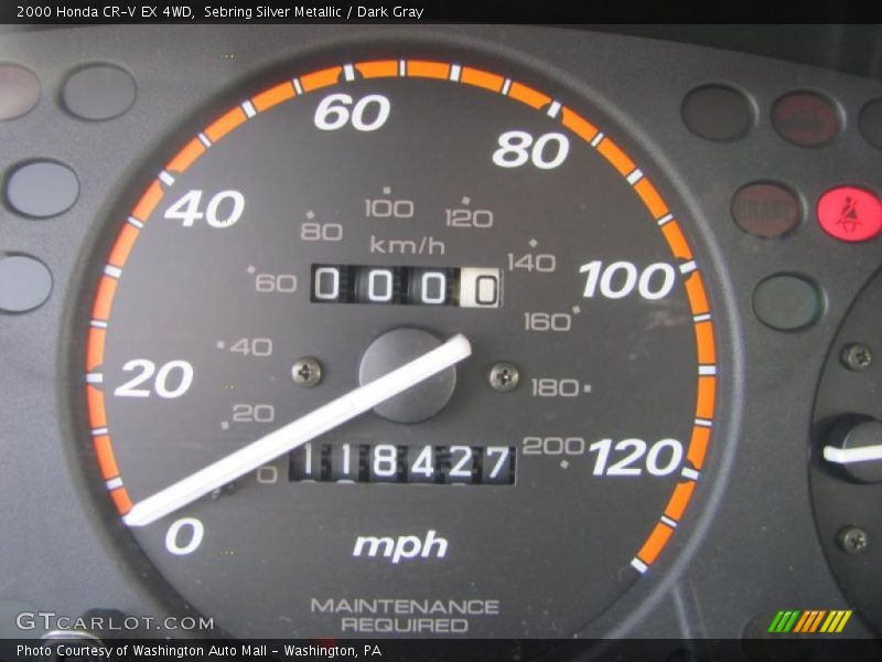 Sebring Silver Metallic / Dark Gray 2000 Honda CR-V EX 4WD