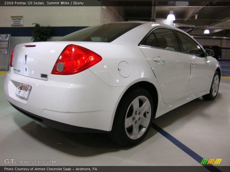 Summit White / Ebony 2009 Pontiac G6 Sedan