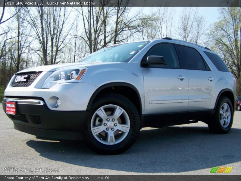 Quicksilver Metallic / Ebony 2010 GMC Acadia SLE