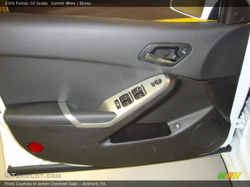 Summit White / Ebony 2009 Pontiac G6 Sedan