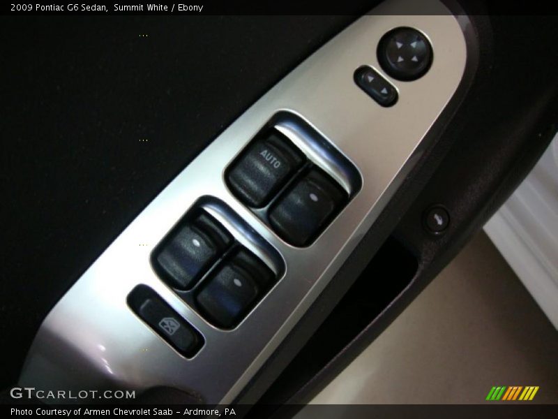 Summit White / Ebony 2009 Pontiac G6 Sedan