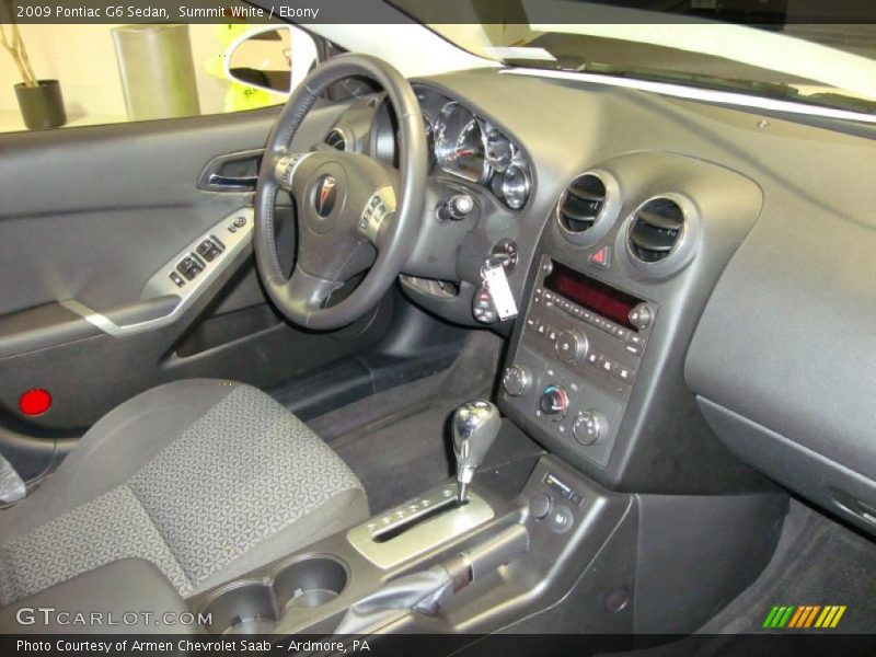 Summit White / Ebony 2009 Pontiac G6 Sedan
