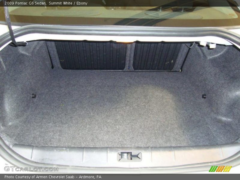 Summit White / Ebony 2009 Pontiac G6 Sedan