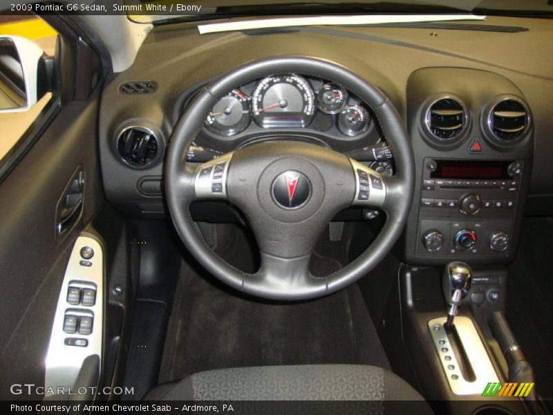 Summit White / Ebony 2009 Pontiac G6 Sedan