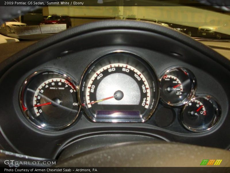 Summit White / Ebony 2009 Pontiac G6 Sedan