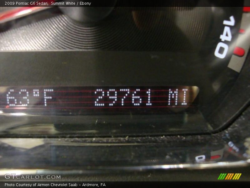 Summit White / Ebony 2009 Pontiac G6 Sedan