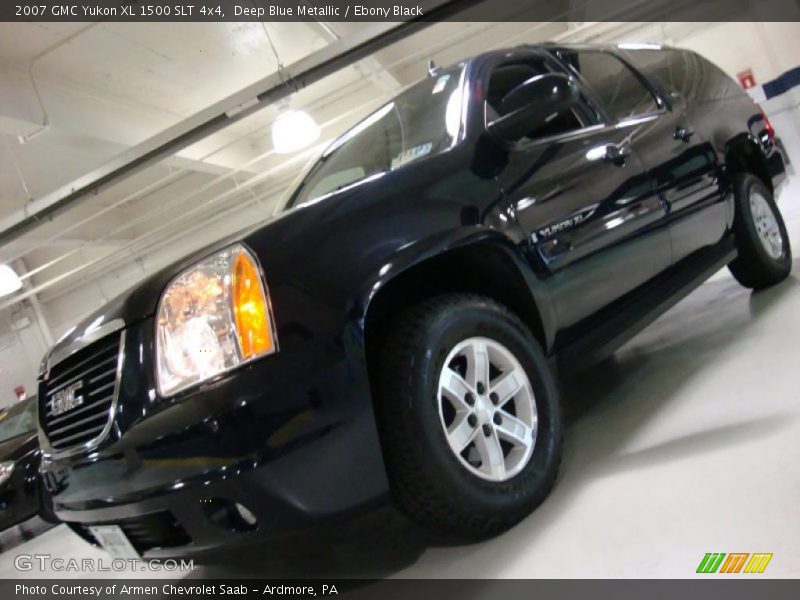 Deep Blue Metallic / Ebony Black 2007 GMC Yukon XL 1500 SLT 4x4