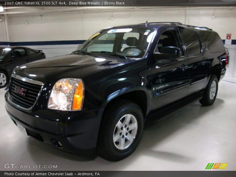 Deep Blue Metallic / Ebony Black 2007 GMC Yukon XL 1500 SLT 4x4