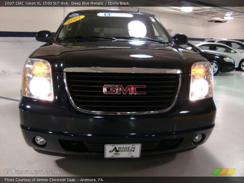 Deep Blue Metallic / Ebony Black 2007 GMC Yukon XL 1500 SLT 4x4