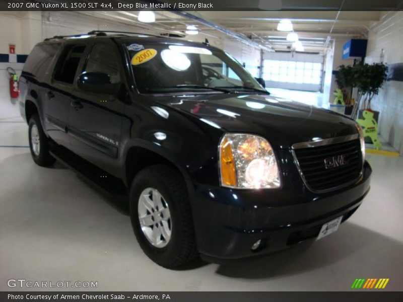 Deep Blue Metallic / Ebony Black 2007 GMC Yukon XL 1500 SLT 4x4