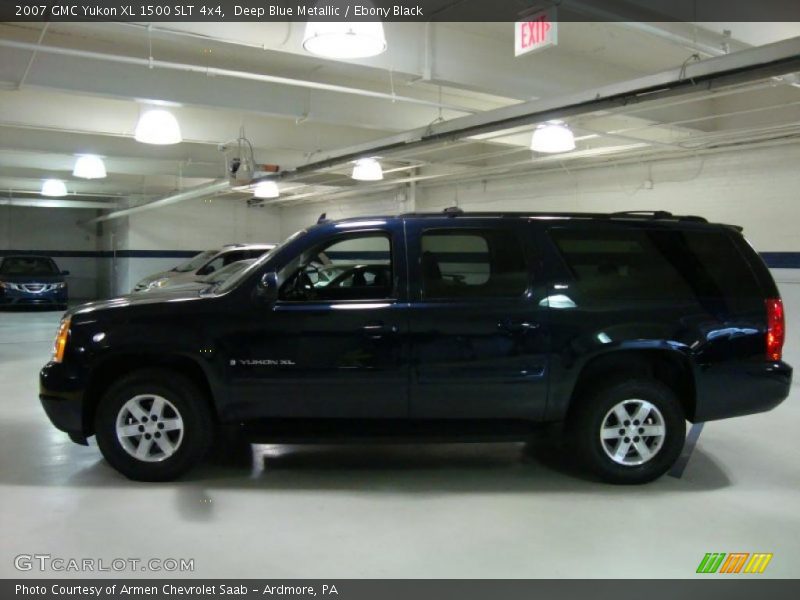 Deep Blue Metallic / Ebony Black 2007 GMC Yukon XL 1500 SLT 4x4
