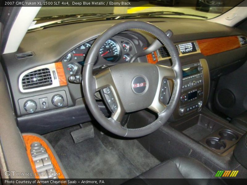 Deep Blue Metallic / Ebony Black 2007 GMC Yukon XL 1500 SLT 4x4