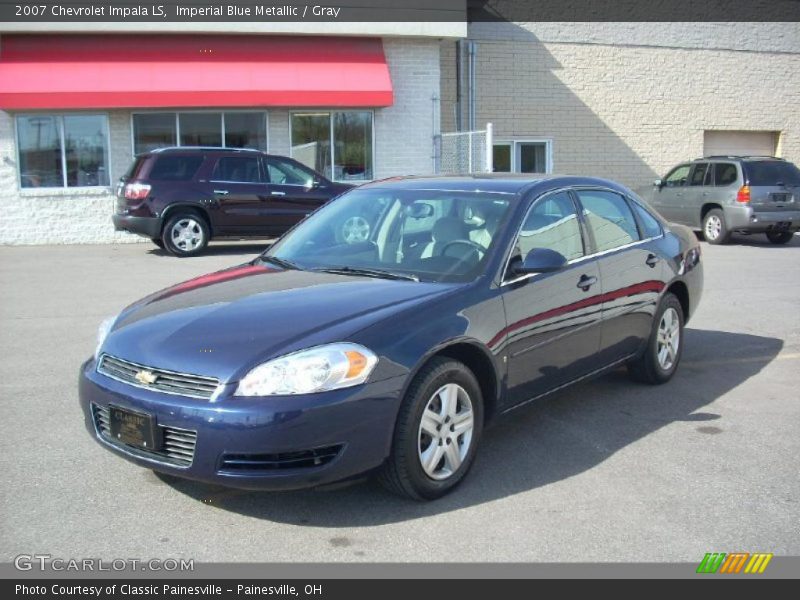 Imperial Blue Metallic / Gray 2007 Chevrolet Impala LS