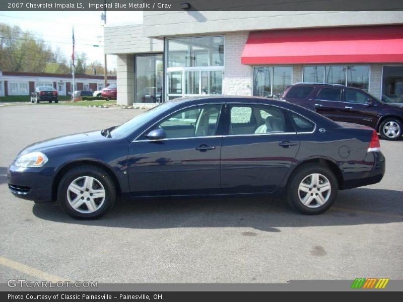 Imperial Blue Metallic / Gray 2007 Chevrolet Impala LS