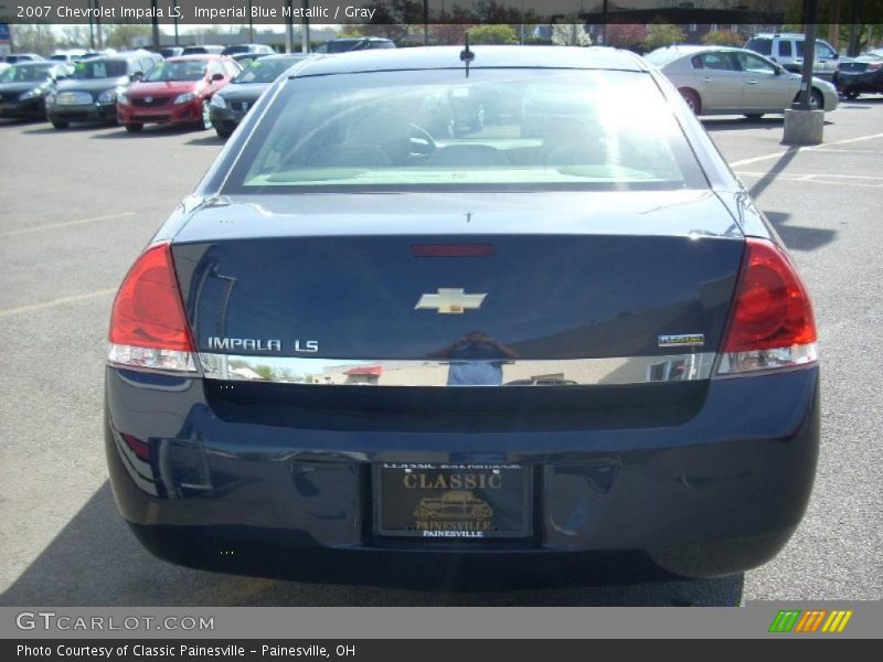Imperial Blue Metallic / Gray 2007 Chevrolet Impala LS