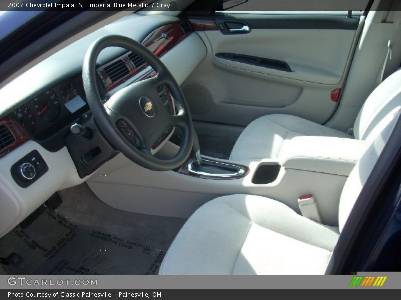 Imperial Blue Metallic / Gray 2007 Chevrolet Impala LS