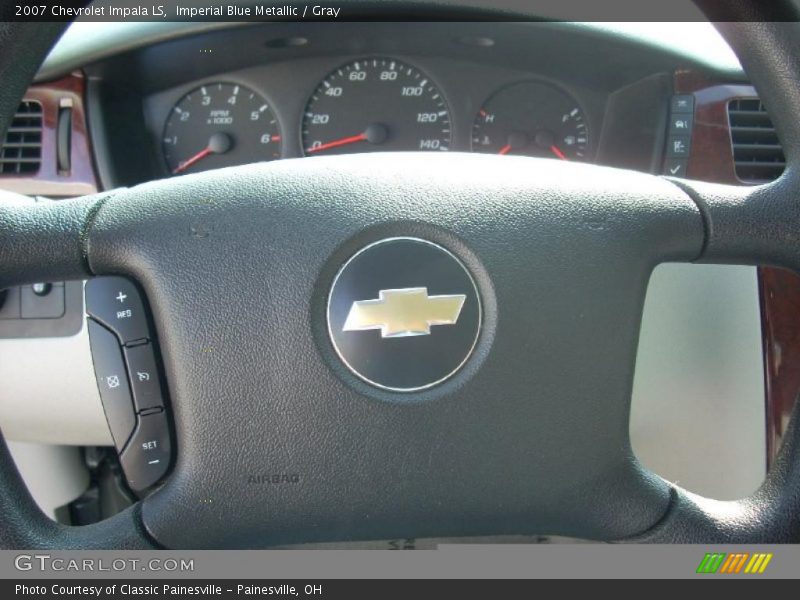 Imperial Blue Metallic / Gray 2007 Chevrolet Impala LS