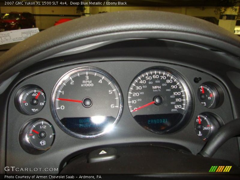 Deep Blue Metallic / Ebony Black 2007 GMC Yukon XL 1500 SLT 4x4