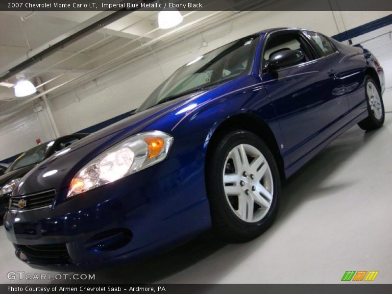 Imperial Blue Metallic / Ebony Black 2007 Chevrolet Monte Carlo LT