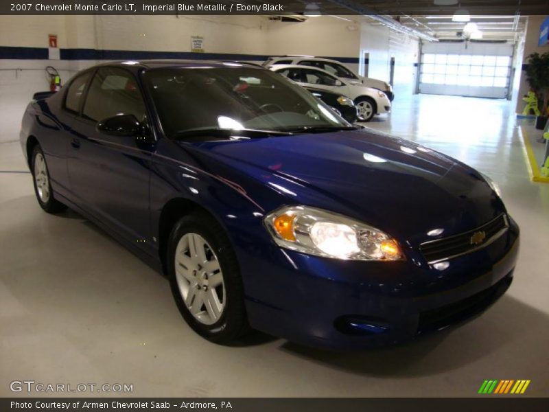 Imperial Blue Metallic / Ebony Black 2007 Chevrolet Monte Carlo LT