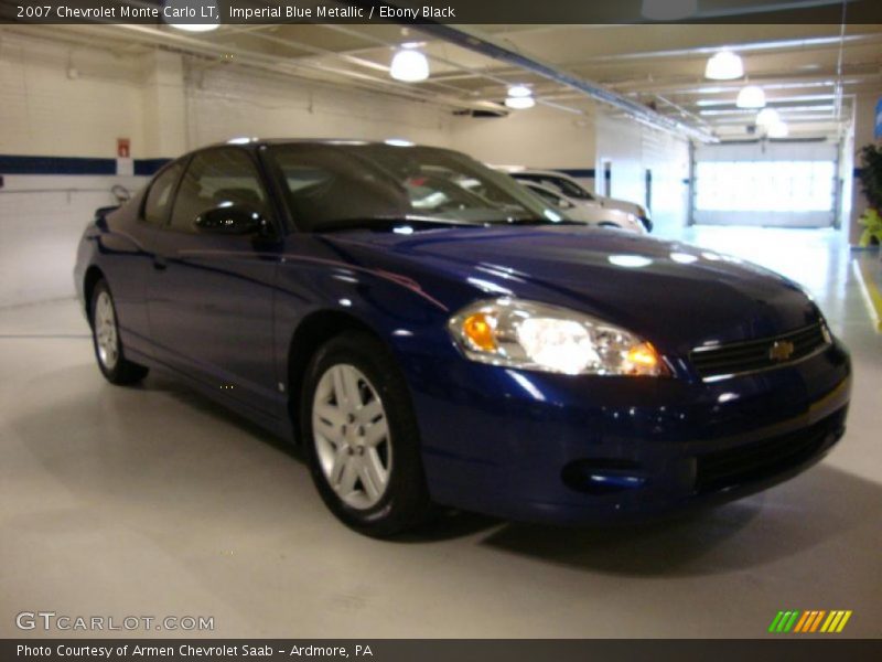 Imperial Blue Metallic / Ebony Black 2007 Chevrolet Monte Carlo LT