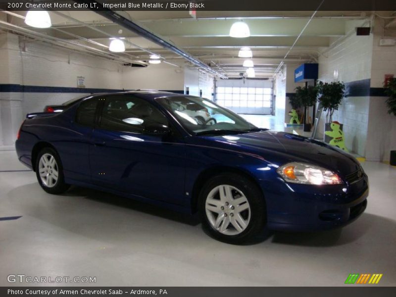 Imperial Blue Metallic / Ebony Black 2007 Chevrolet Monte Carlo LT