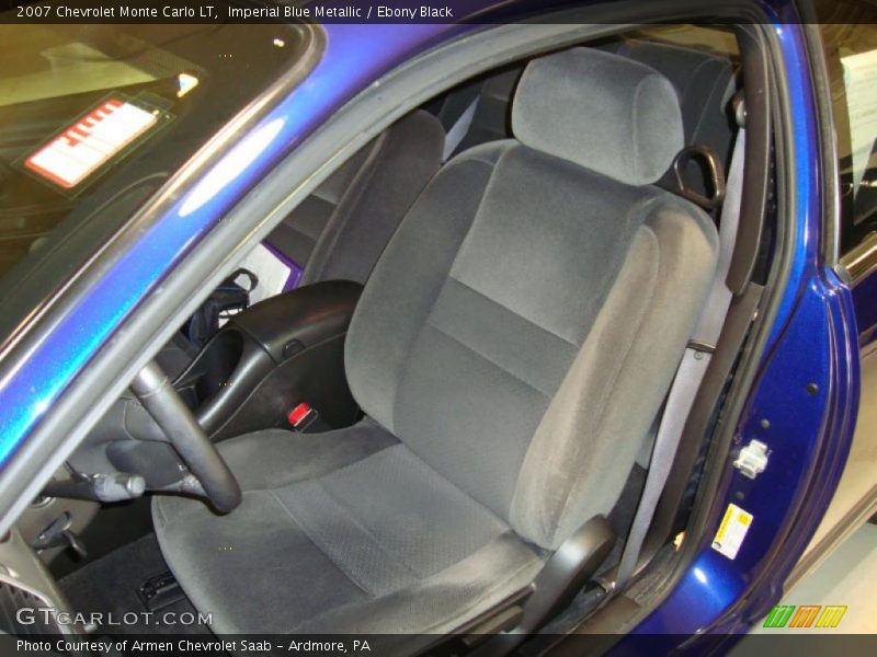 Imperial Blue Metallic / Ebony Black 2007 Chevrolet Monte Carlo LT