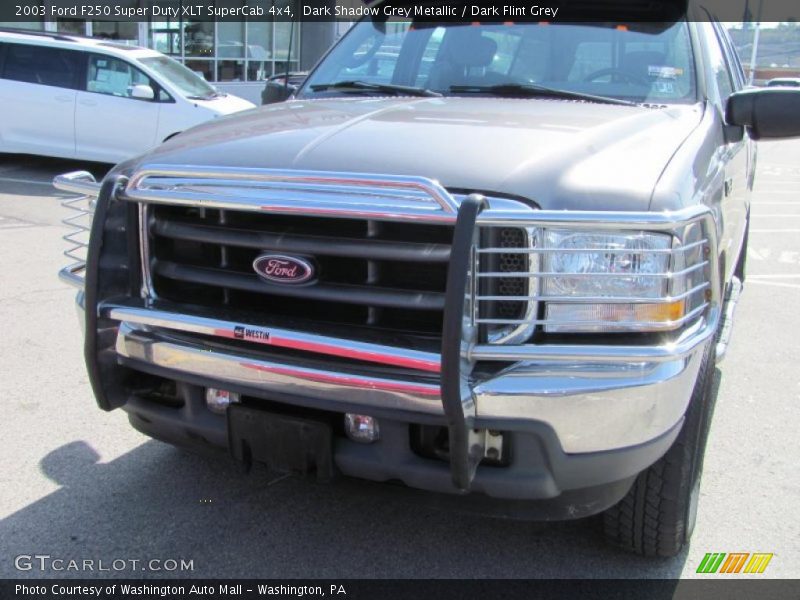 Dark Shadow Grey Metallic / Dark Flint Grey 2003 Ford F250 Super Duty XLT SuperCab 4x4