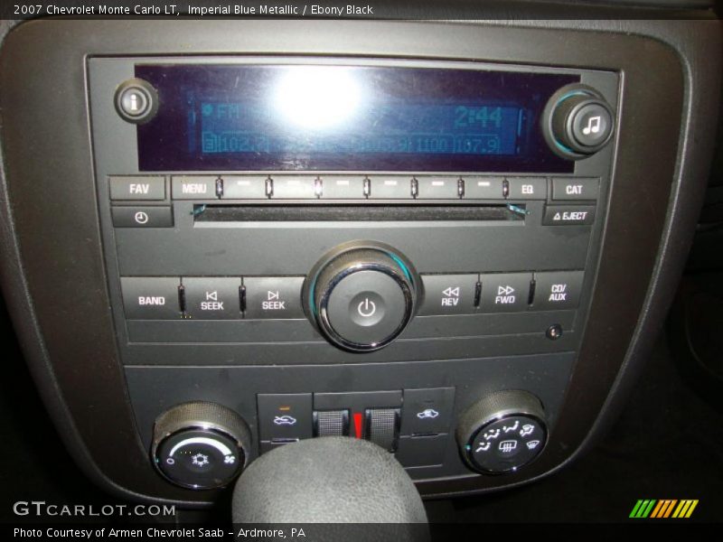 Imperial Blue Metallic / Ebony Black 2007 Chevrolet Monte Carlo LT
